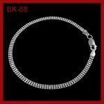 Srebrna bransoletka - kuleczki - 19cm - BK-68