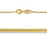 Złoty łańcuszek 45cm - żmijka